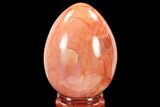 Colorful, Polished Carnelian Agate Egg - Madagascar #134550-1